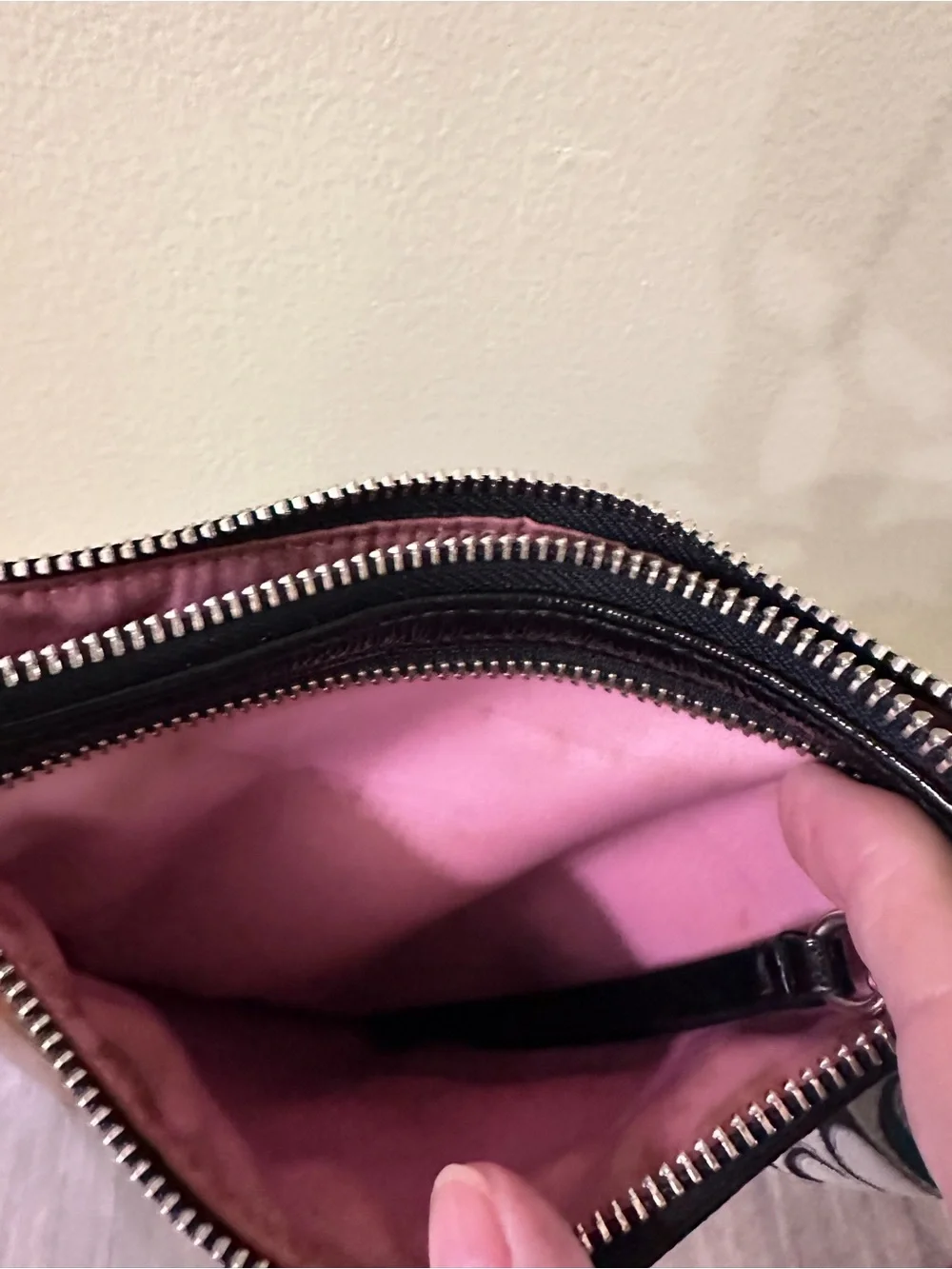Coach Black and Silver Signature Crossbody Bag